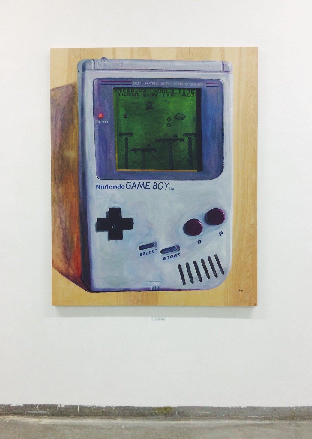 That moment when your childhood toys hang painted in a gallery